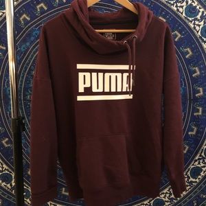 Maroon never worn puma sweatshirt